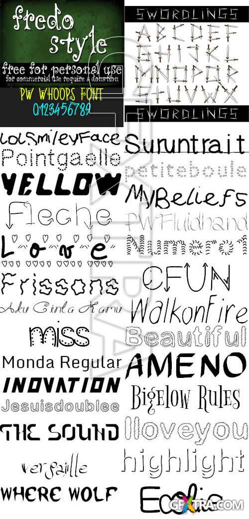 New Fonts Set 2013, 167xTTF