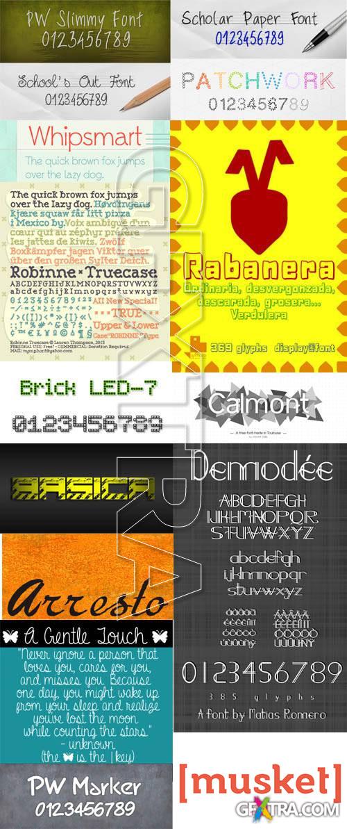 New Fonts Set 2013, 167xTTF