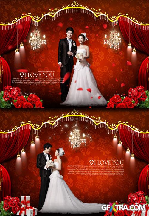 Wedding PSD Sources - I Love You