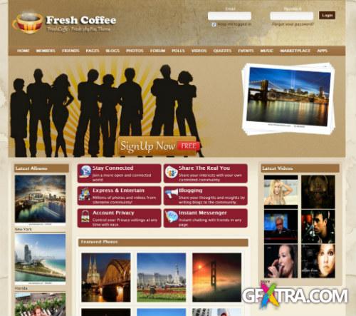 V3 FreshCoffee Theme - for phpFox 3.x