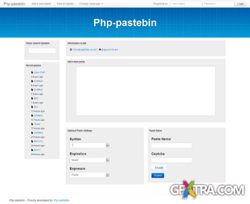 Php-pastebin v3