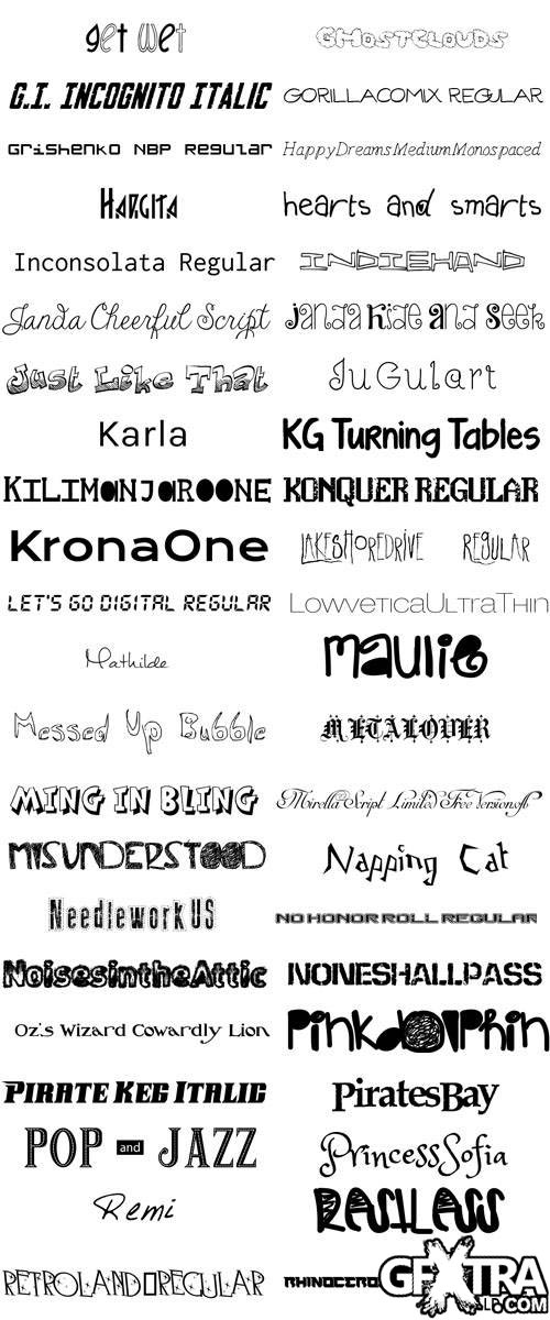 Fonts 2012, 616xTTFs