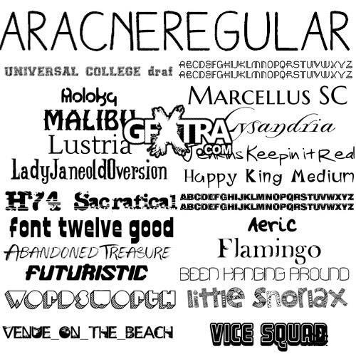 Fonts 2012, 616xTTFs