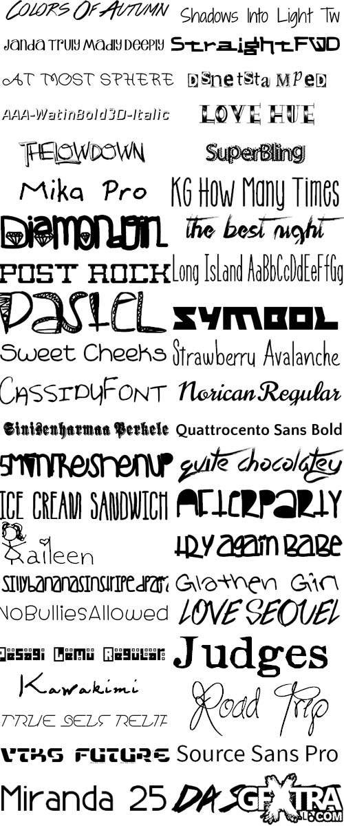 Fonts 2012, 616xTTFs