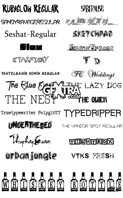 Fonts 2012, 616xTTFs