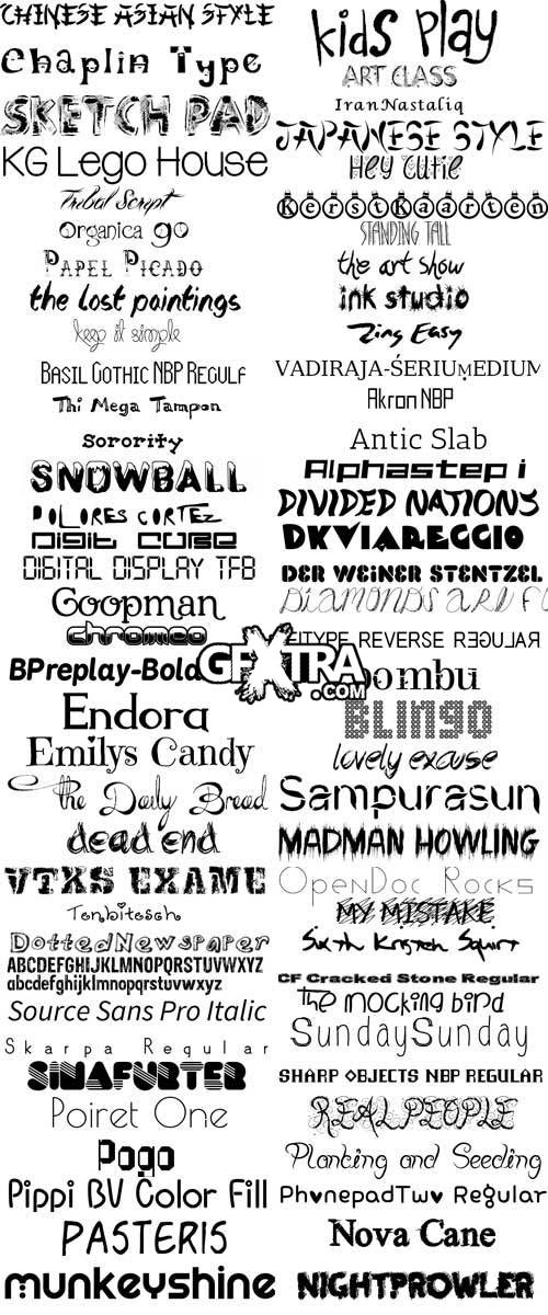 Fonts 2012, 616xTTFs