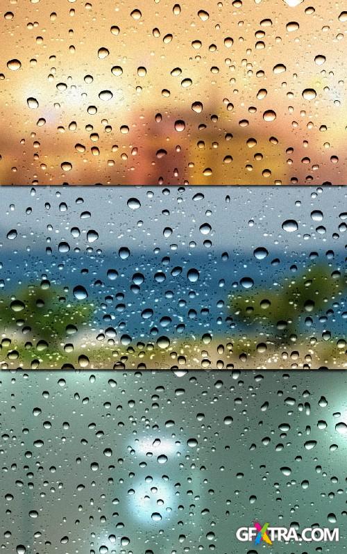 Water Drops Backgrounds PSD Template