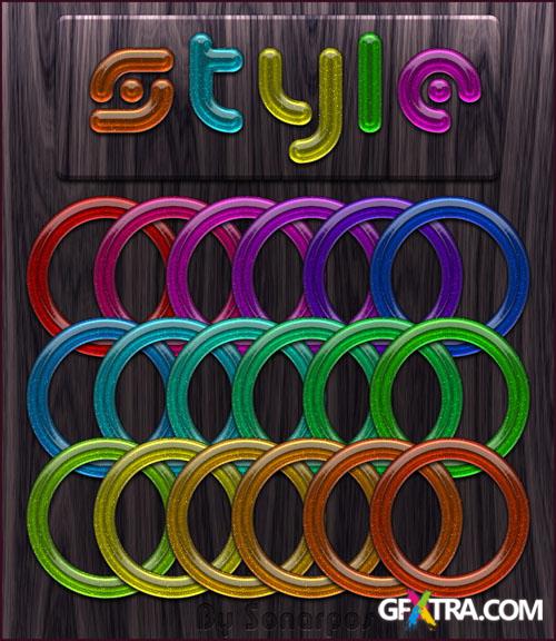 Colourful Circle Photoshop Styles