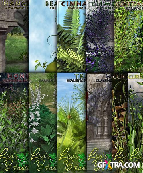 Lisa's Botanicals - Full Collection of Plants for Daz3D