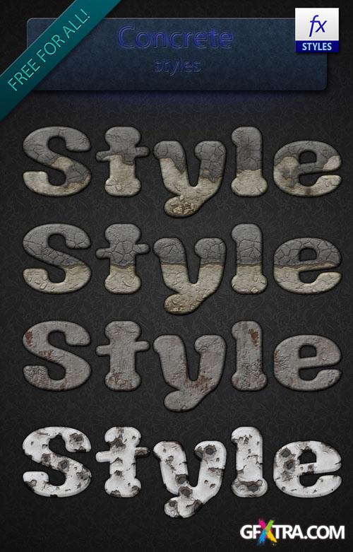 Concrete Photoshop Styles