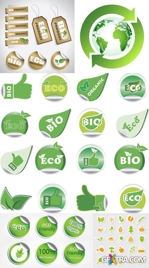 Green, Bio, Organic, Ecological Symbols and Elements #6