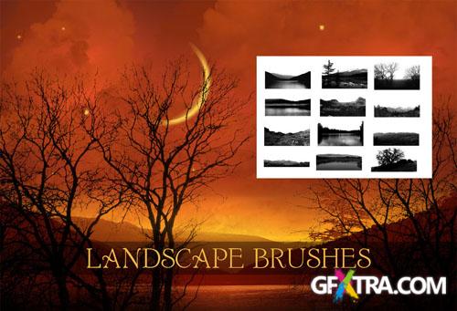 Landscape Photoshop Brushes » GFxtra