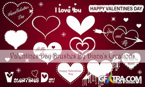 Valentine Day Photoshop Brushes