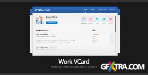 ThemeForest - Work - Virtual Business Card Template