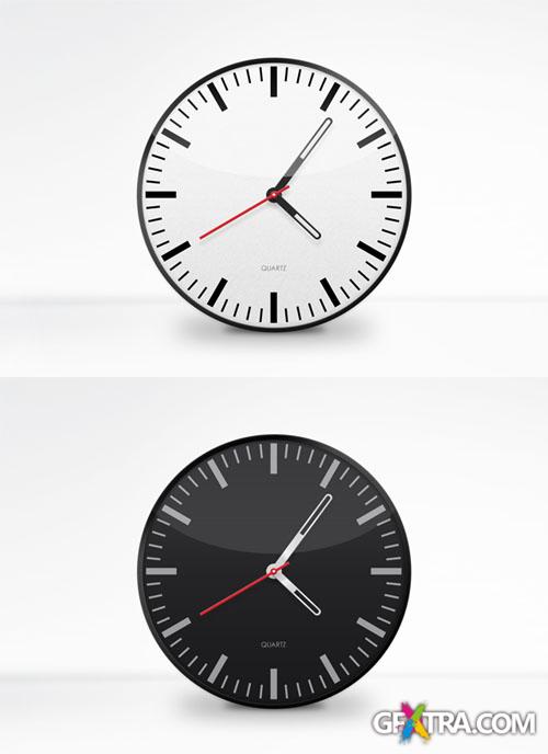 MediaLoot - Clock Face Vector PSD Template