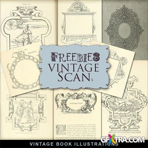 Scrap-kit - Vintage Book Illustrations 2