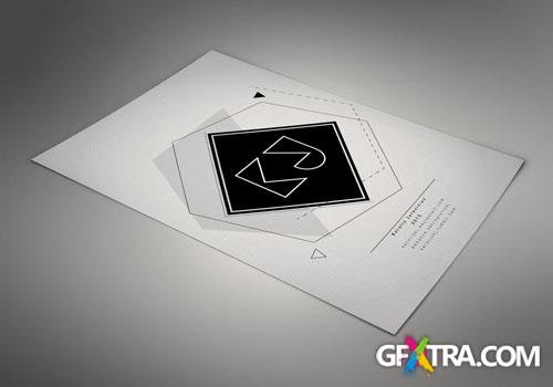 Format Paper Mockup PSD Template