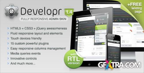 ThemeForest - Developr v1.4 - Fully Responsive Admin Skin - FULL