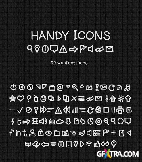 WeGraphics - Handy Icons ? Web Font Kit