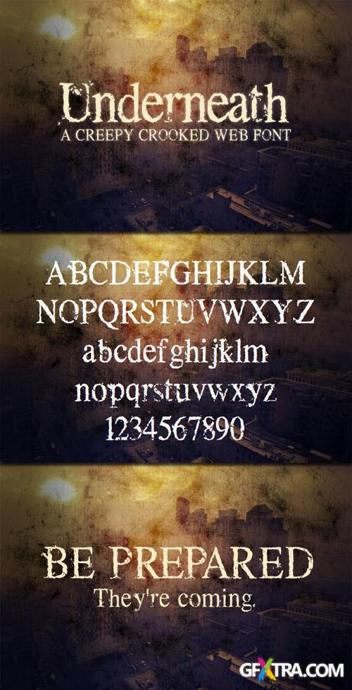 WeGraphics - Underneath ? A Creepy Web Font Kit