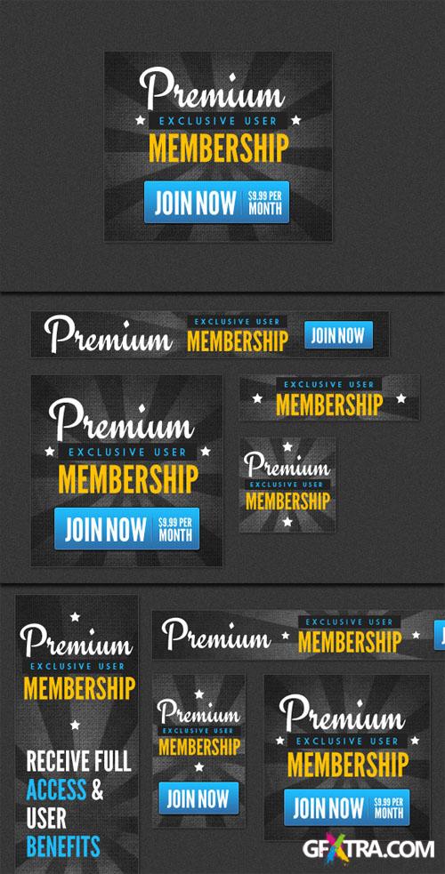 WeGraphics - Premium Membership ? Web Banners PSD Collection