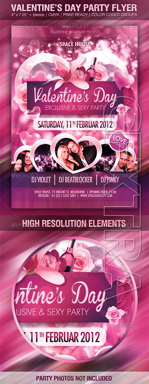 GraphicRiver - Valentine's Day Party Flyer Template