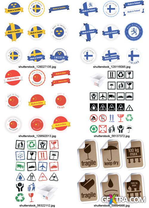 Amazing SS - Packaging Symbols, 25xEPS