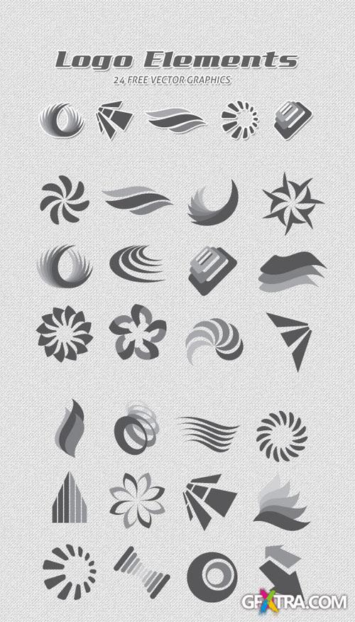 WeGraphics - 24 Vector Logo Elements