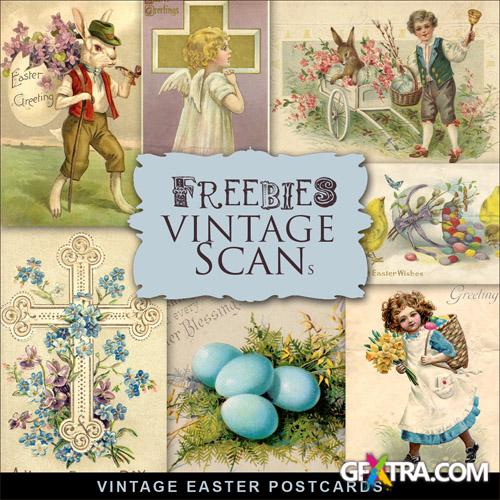 Scrap-kit - Vintage Easter Postcards 2013