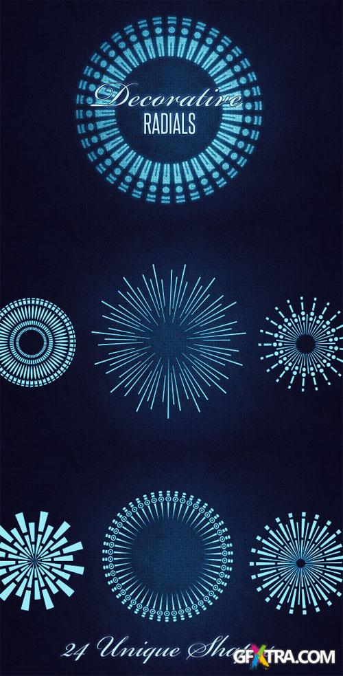 WeGraphics - 24 Decorative Radial Vectors