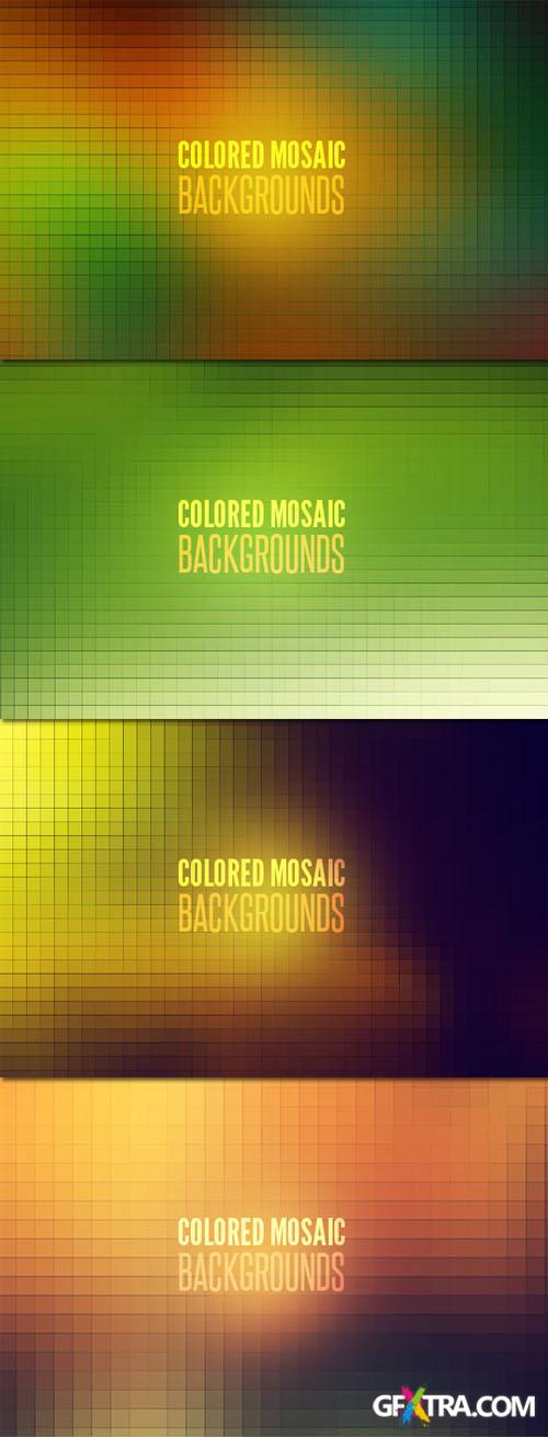 WeGraphics - Colored Mosaic Backgrounds