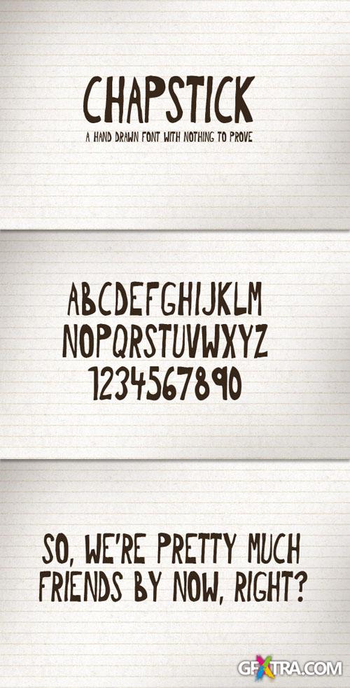 WeGraphics - Chapstik: A Hand Drawn Font Face