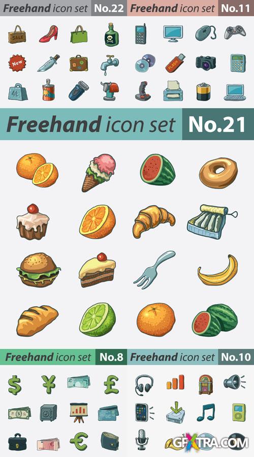 Freehand Icon Set #5