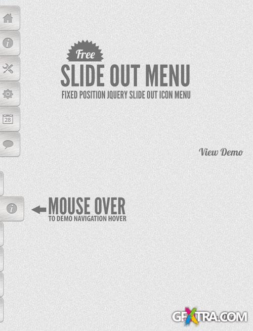 WeGraphics - jQuery Smooth Slide Out Menu