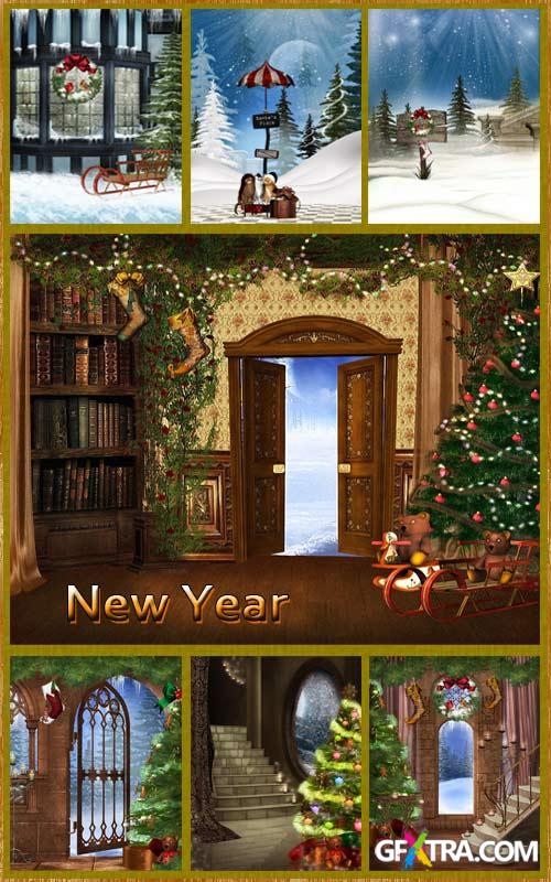 Backgrounds - Christmas and New Year