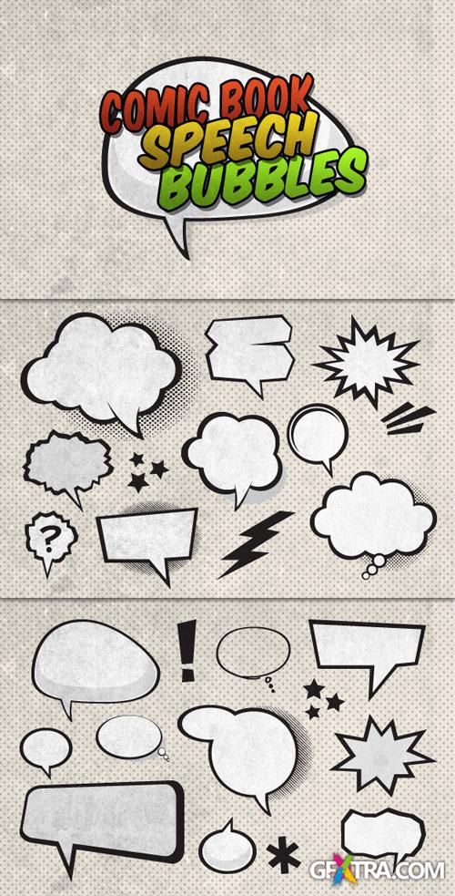 WeGraphics - Vector Comic Book Speech Bubbles