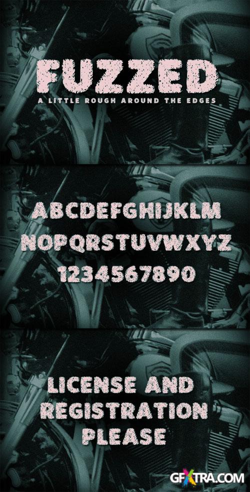 WeGraphics - Fuzzed: A Rough Edged Font Face