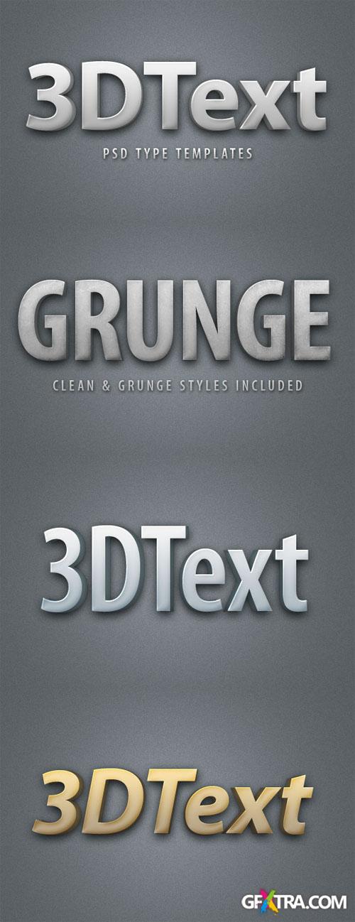 WeGraphics - 3D Text Style Template