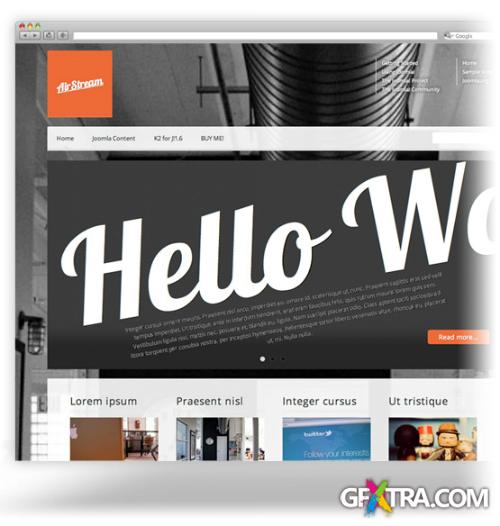 PixelsParadise - AirStream - Premium Template For Joomla 1.6, 1.7, 2.5 & 3.0