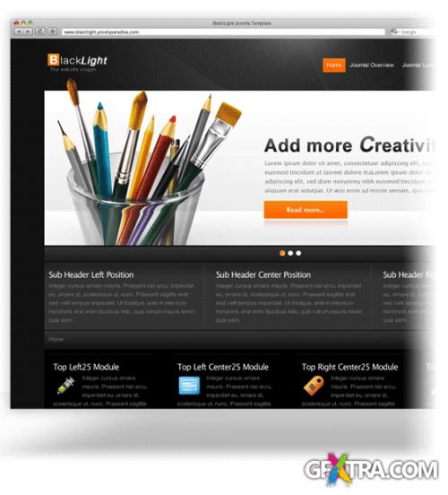 PixelsParadise - BlackLight - Premium Template For Joomla