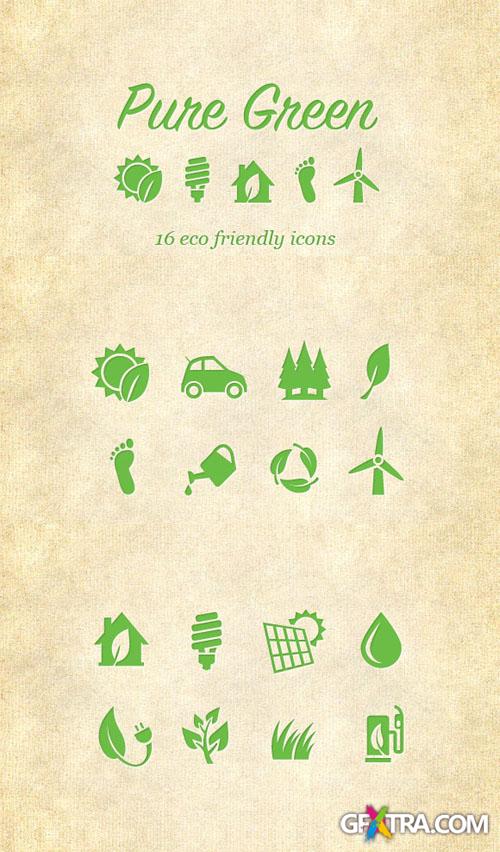 WeGraphics - Pure Green Eco Friendly Icons