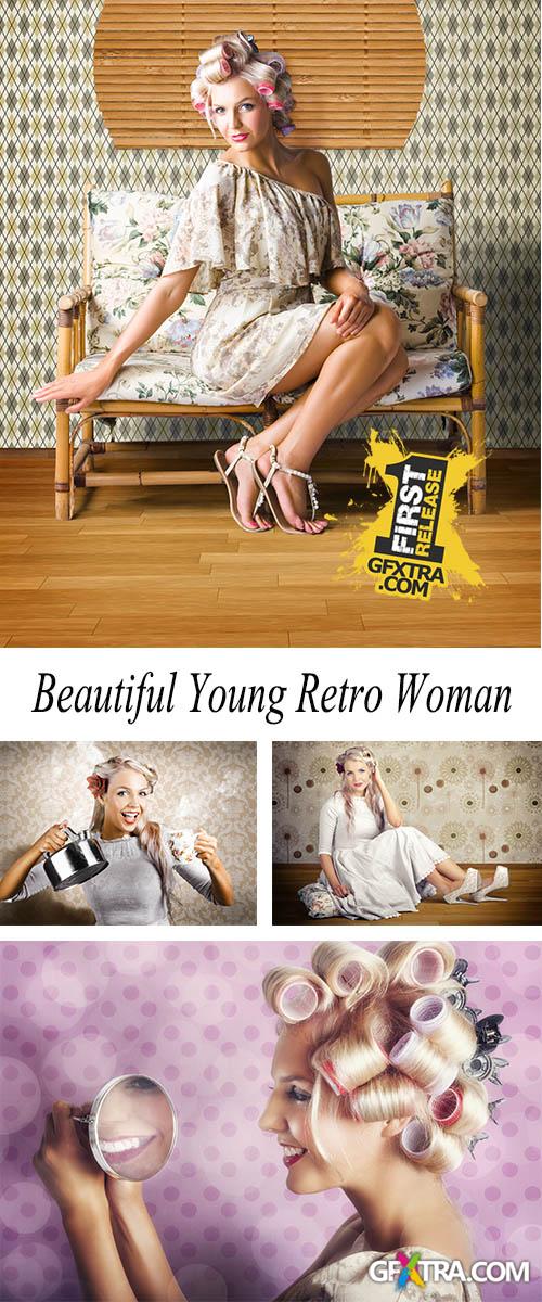 Stock Photo: Beautiful Young Retro Woman