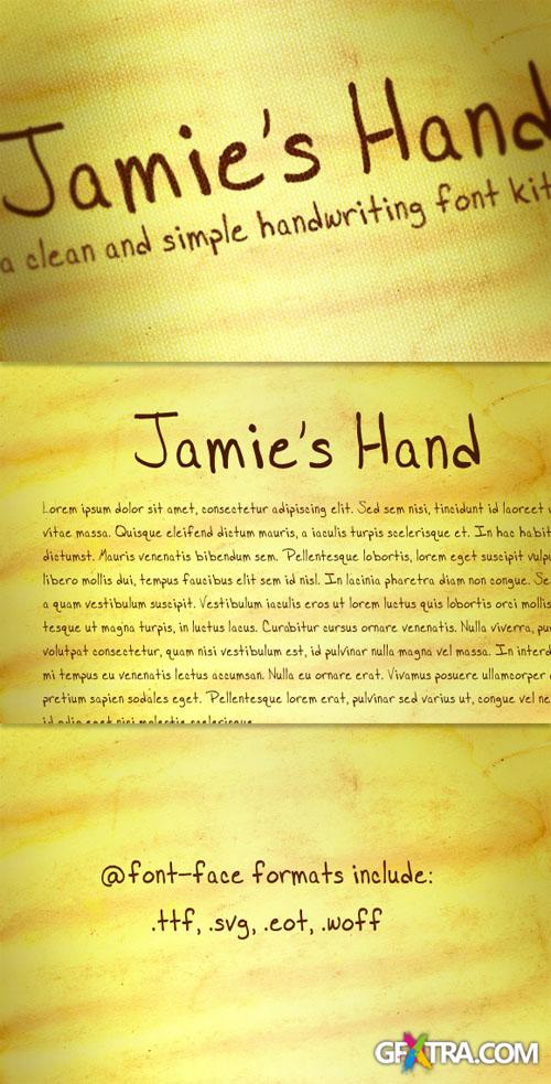 WeGraphics - Jamie?s Hand Font Kit