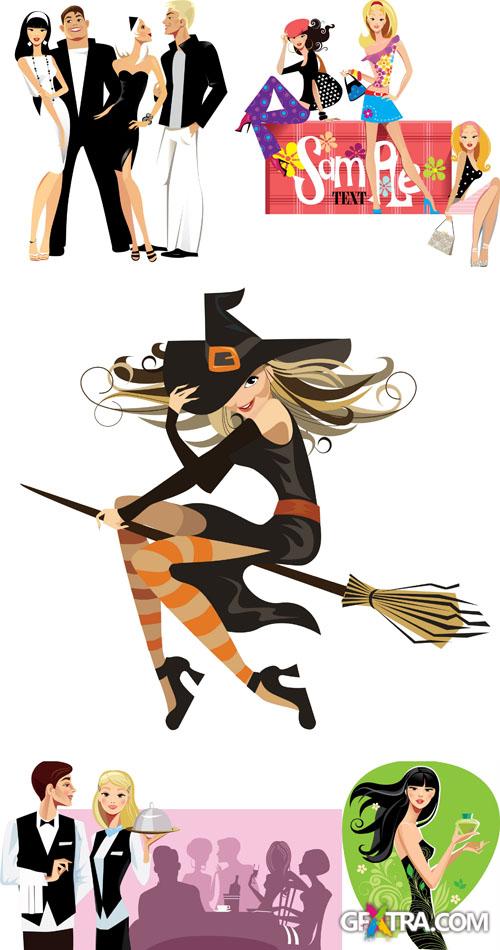 Fashion and Style Vector People Set #14