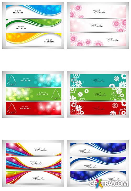 SS Abstract banners - 20 stock vector