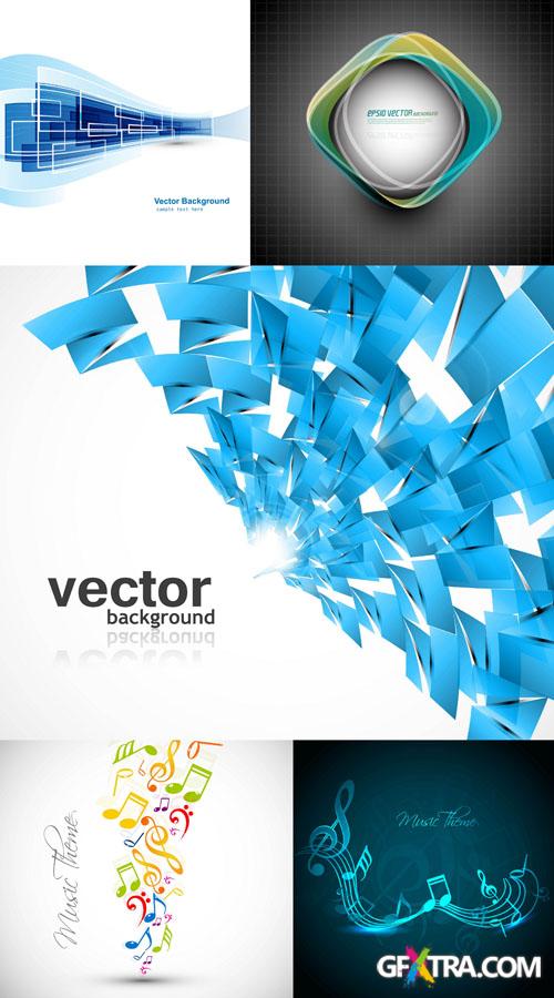 Backgrounds Vector Set #75