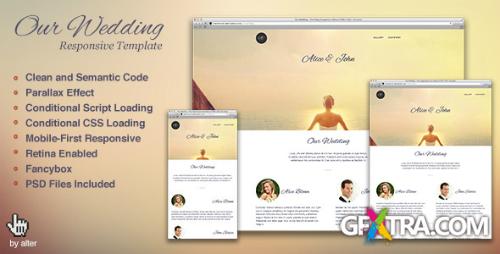 ThemeForest - Our Wedding - One Page Responsive Retina HTML5 CSS