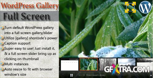 CodeCanyon - WordPress Full Screen Gallery