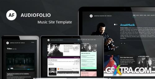 ThemeForest - Audiofolio - Responsive Music Site Template