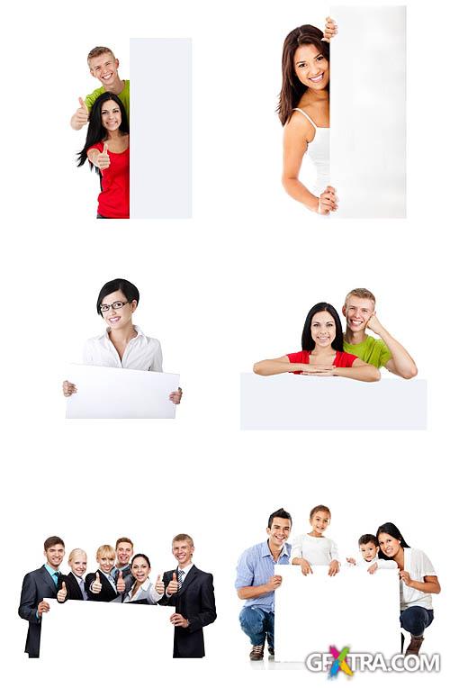 SS People & banners 2 - 20 stock vector